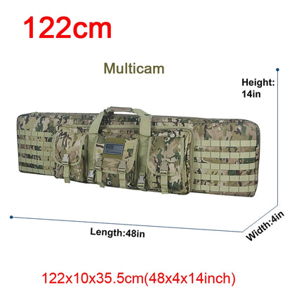 LQARMY Tactical Double Rifle Case – Molle Backpack Gun Holster for Hunting, Sniper & Airsoft (32/38/42/48 inch)