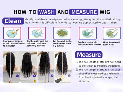 250% HD Remy 13x6 Body Wave Lace Front Wig – 30/40 Inch Pre-Plucked Transparent Brazilian Lace Frontal Human Hair Wig for Women