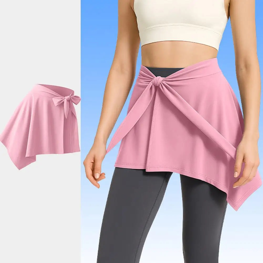 Women’s Adjustable Yoga Skirt Shorts – Quick Dry Anti-Exposure Fitness Running Skort