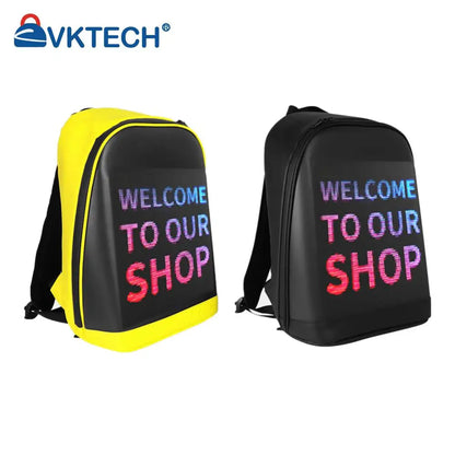 LED Display Advertising Backpack Laptop Bag – Smart Business Travel Billboard Screen Backpack for Promotion & Outdoor Use