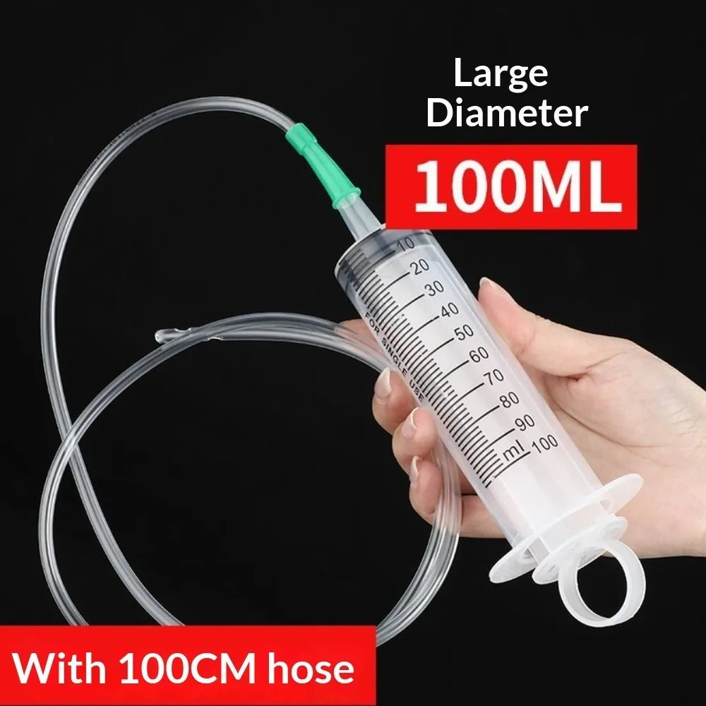 20–550ml Large Capacity Syringe - Durable Oil Extractor & Glue Dispensing Tool for Laboratory Use