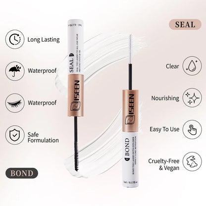 DIY Lash Extension Kit – Mix Styles Lash Clusters, Individual Lashes, Bond & Seal, Remover, Tweezers & Lash Brush for Easy Self-Application Makeup