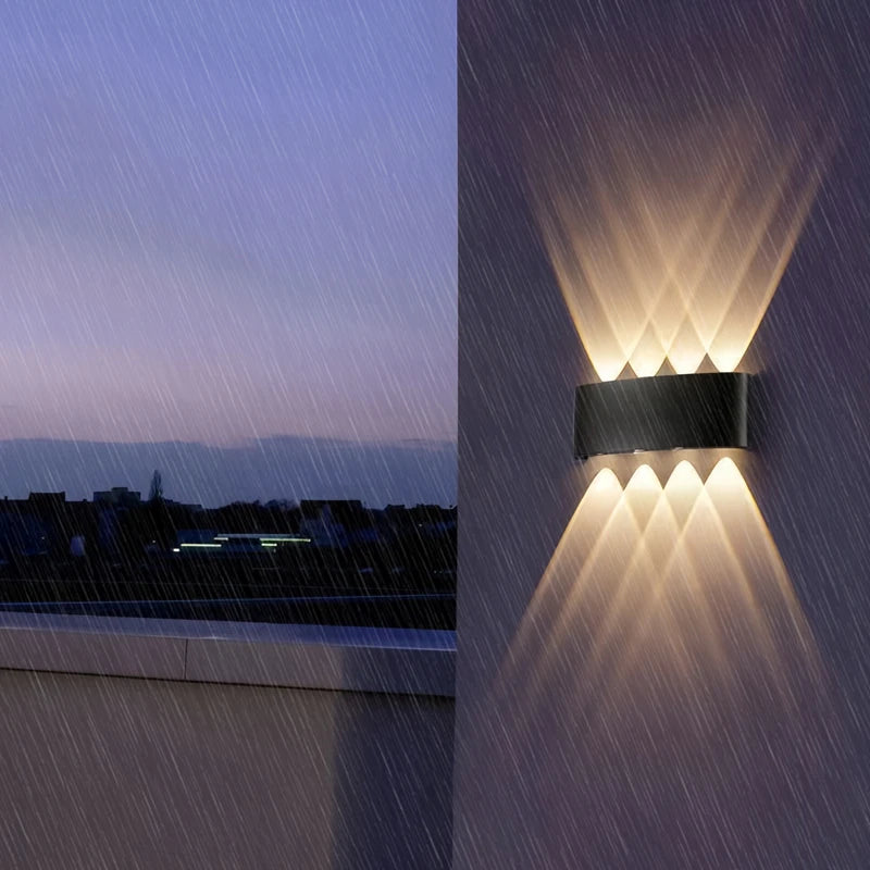 Up & Down LED Wall Lamp - Waterproof Modern Indoor & Outdoor Lighting for Bedroom, Living Room & Corridor