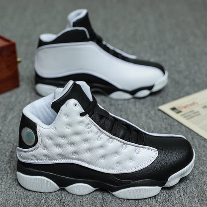 Outdoor Basketball Shoes - Non-Slip Rubber Sole, Wear-Resistant High-Top Athletic Sneakers