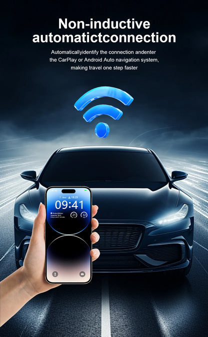 IHeylinkit Wireless CarPlay & Android Auto Adapter – Auto-Connect Dongle with Zinc Alloy Shell for Most Vehicles