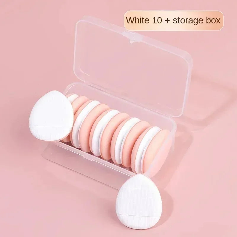 5/10PCS Mini Finger Puff Sponges – Small Air Cushion Makeup Applicators for Foundation & BB Cream
