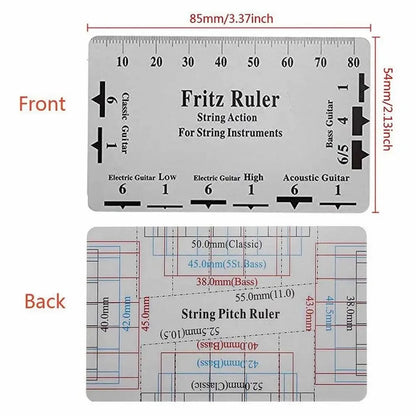 Miwayer Guitar Neck Notched Straight Edge — Luthier Tool with String Action Ruler Gauge for Gibson & Fender Electric Guitars