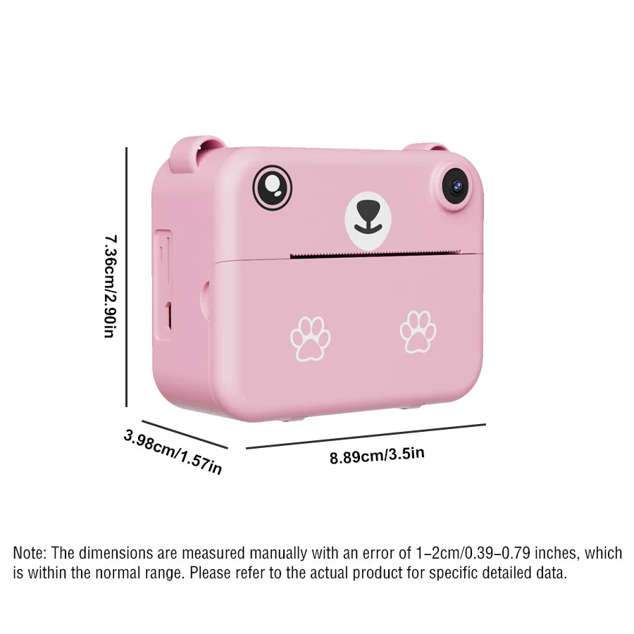 Digital Children’s Camera – 1080P HD Video Recorder, Instant Print Photos, Mini Thermal Printer, Educational Birthday Gift