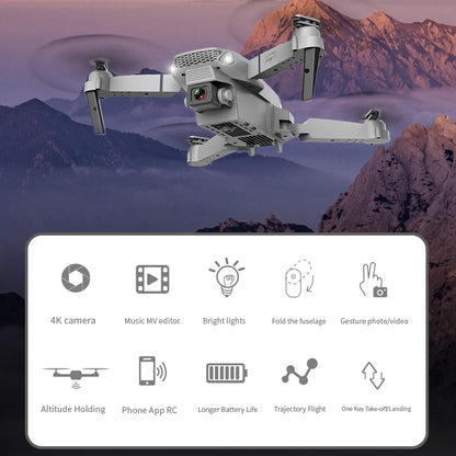 KBDFA 2023 E88 Pro WIFI FPV Drone – 4K/1080P HD Camera, Height Hold, Foldable Quadcopter Helicopter for Kids & Gifts        4o mini
