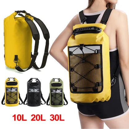 Waterproof Dry Bag Backpack 10L/20L – PVC Swimming Pack for Kayaking, Trekking, Boating, Surfing & Outdoor Use