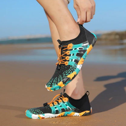 Kids & Adults Summer Aqua Shoes — Anti-Slip Water Beach Sneakers, Sizes 26-41