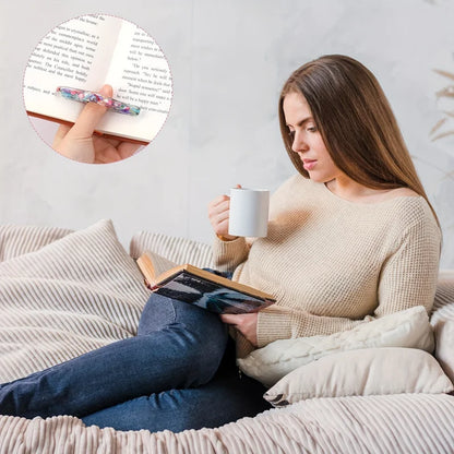 Handmade Resin Thumb Page Holders - Acrylic Reading Accessories for Book Lovers