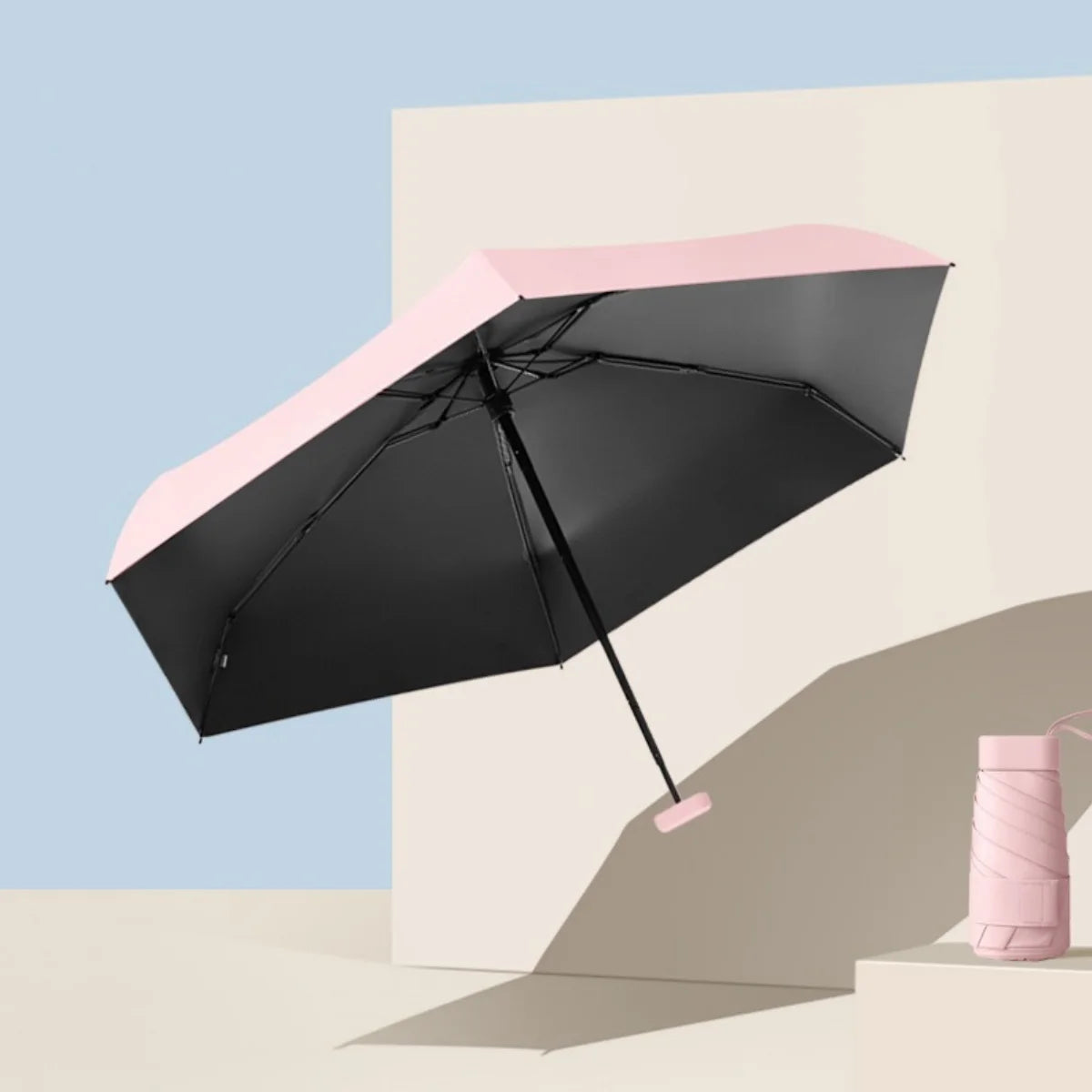 Ultra-Light Portable Mini Umbrella — Sixfold UV-Resistant Travel Umbrella (1pc)