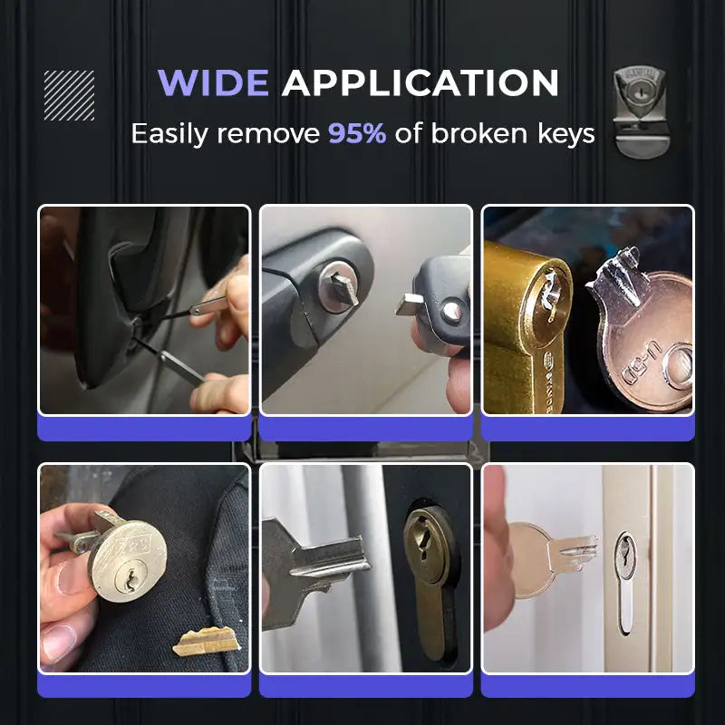 Mintiml® Broken Key Disassembly Kit | Locksmith Tools for Easy Key Extraction | Locking Repair Tool Set