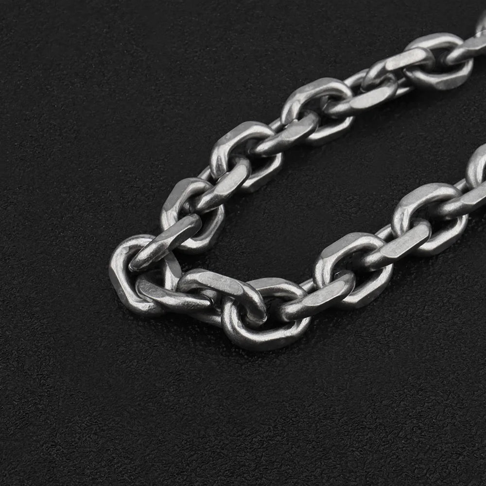 Short Chain Titanium Key Belt Buckle – Titanium Alloy Waist Ring EDC Outdoor Tool