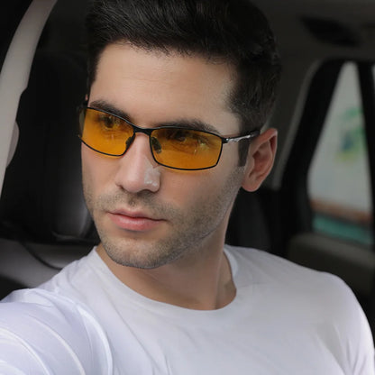 Polarized Driving Sunglasses – Night Vision Cycling Glasses for Men, UV Protection Road & Fishing Shades
