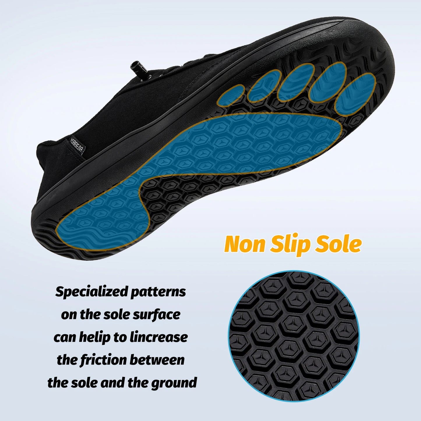 HOBIBEAR Unisex Barefoot Shoes – Adjustable Slip-On Minimalist Sneakers for Men & Women, Wide Toe, Lightweight Walking Shoes