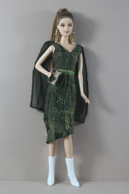 Handmade BABI Doll Clothes — Overcoat Outfit for 11.5-inch / 30cm BJD Dolls, Multiple Styles Gift for Doll Accessories