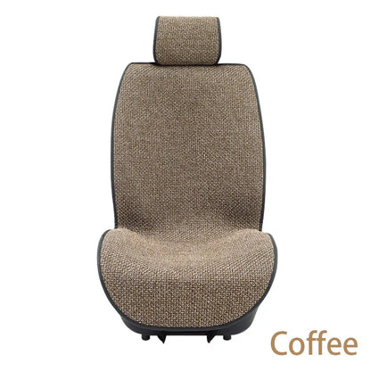 SEAMETAL Linen Car Seat Cover - Four-Season Breathable Anti-Slip Seat Protector