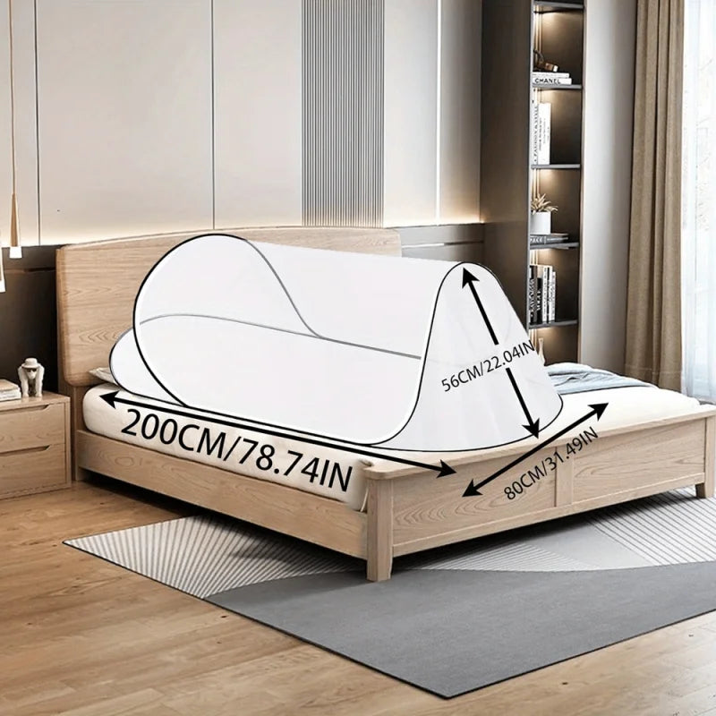 Portable Pop-Up Mosquito Net – Lightweight Instant-Setup Bed Net for Camping & Travel, Indoor/Outdoor Protection