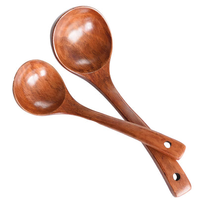 Komu Wooden Soup Ladle — Non-Stick Kitchen Utensil for Cooking, Tableware & Catering Supplies