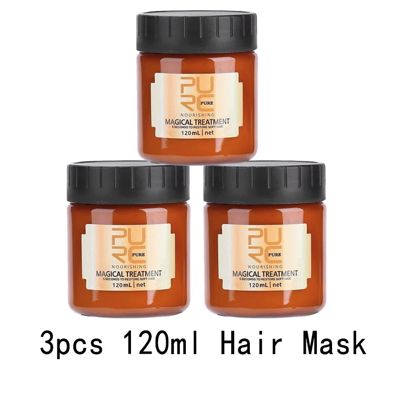 PURC 5-Second Magic Hair Mask — Argan Oil Nourishing Repair for Damaged, Frizz-Prone Hair