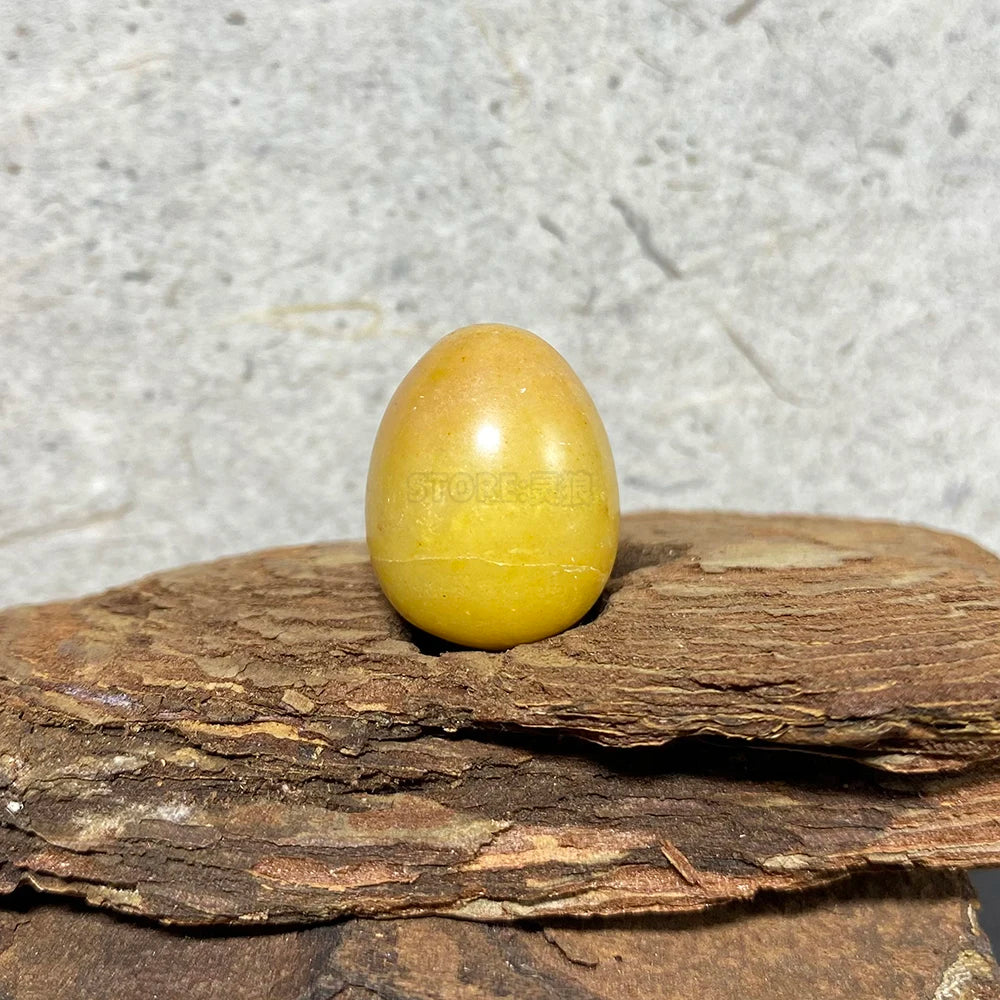 EG1-7 Mini Natural Stone Egg - Polished Meditation Fidget Stone for Stress Relief, Desk Decor, and Gifts