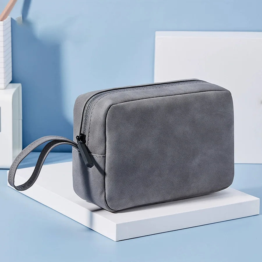 Waterproof Portable Electronics Storage Bag - Grease-Resistant Organizer for iPhone, Earphones, Power Banks, Cables and Chargers