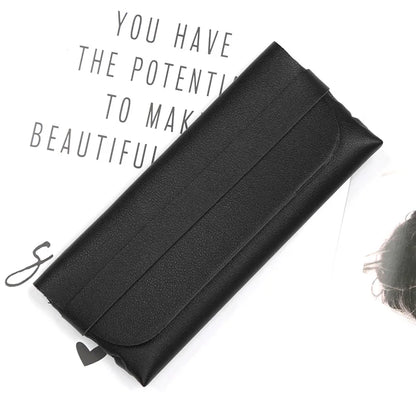 PU Leather Soft Glasses Case – Protective Pouch for Sunglasses and Reading Eyewear for Women