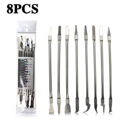 Phone Repair Tools Kit – Disassembly Blades, Pry Tools, Metal Kit & Adhesive Remover for CPU & IC Chip Repair   1/2