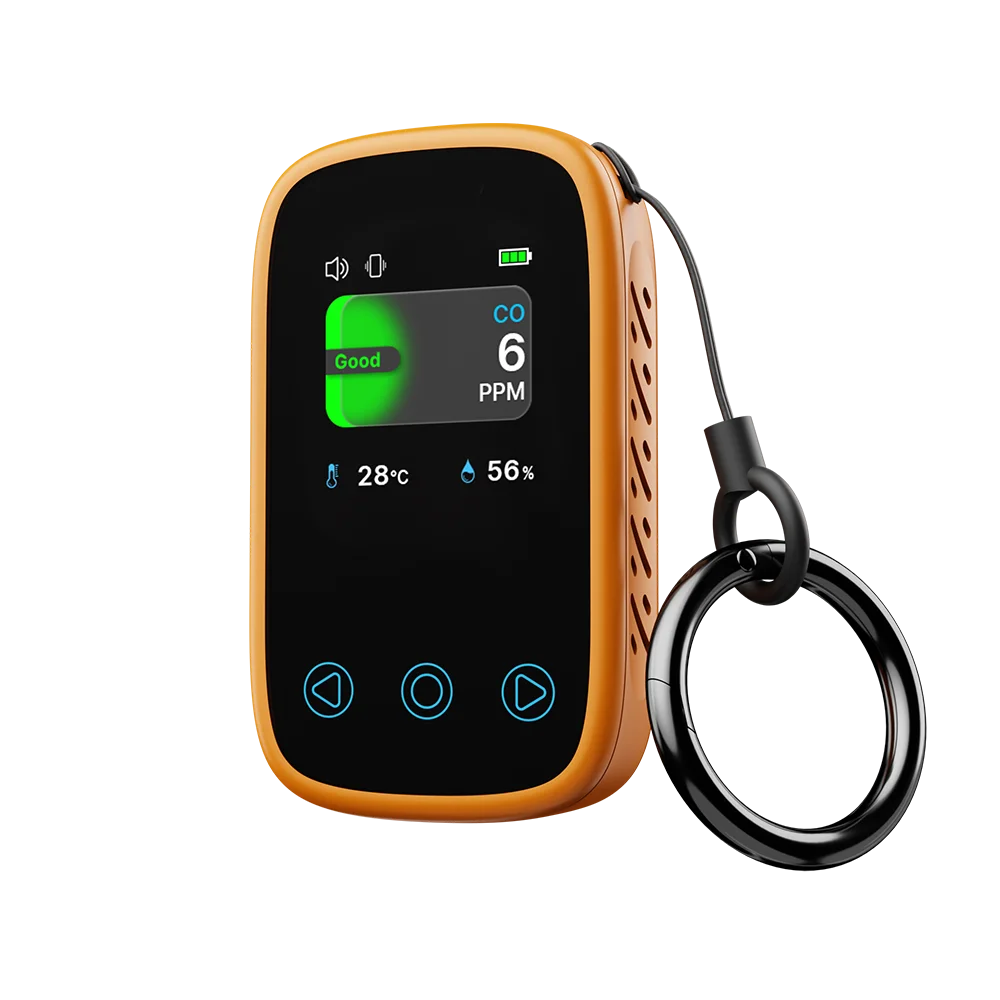 3-in-1 Air Quality Monitor - CO2, CO, Temperature & Humidity Meter with NDIR Sensor, LCD Display & Alarm