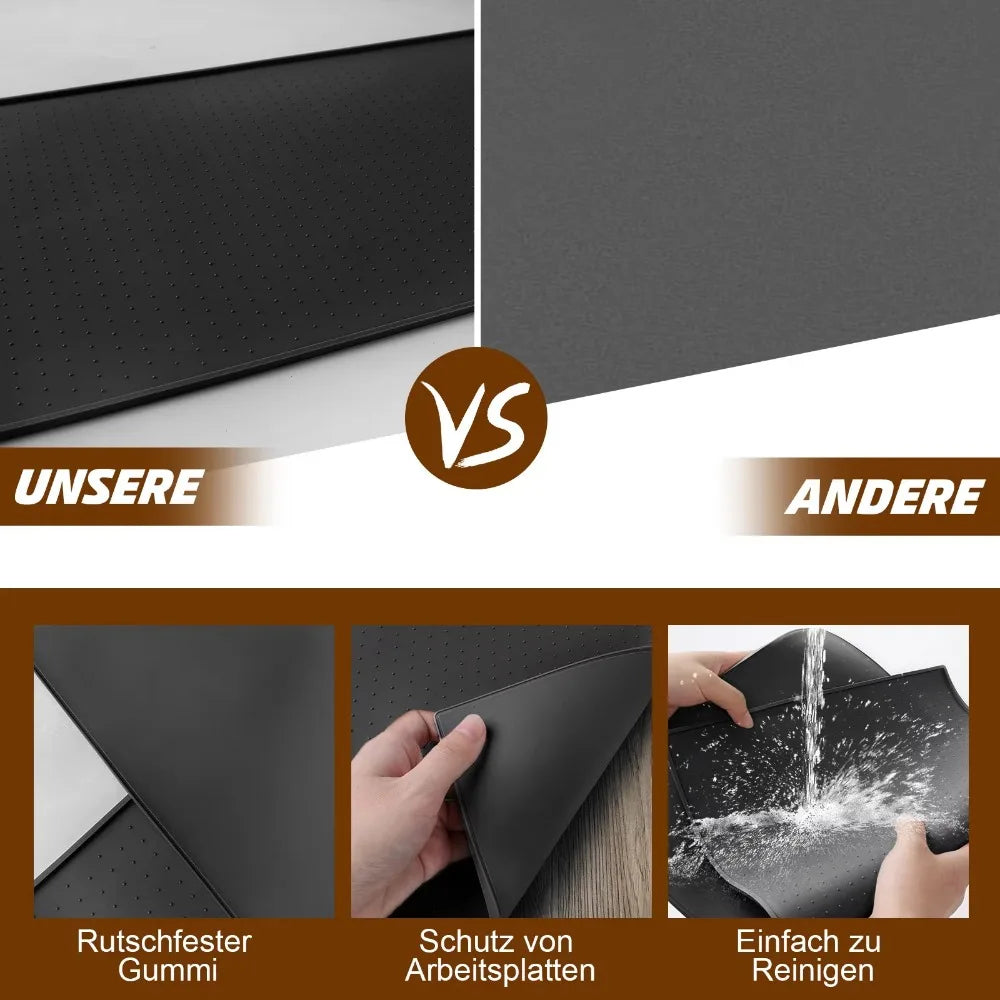 Diatomite Coffee Machine Absorbent Mat – Soft, Non-Slip, Waterproof Kitchen Draining Mat & Coaster