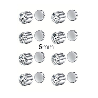 Magnetic Faux Nose Stud Set - 2 Piece No Piercing Punk Style Women’s Vintage Nose Jewelry
