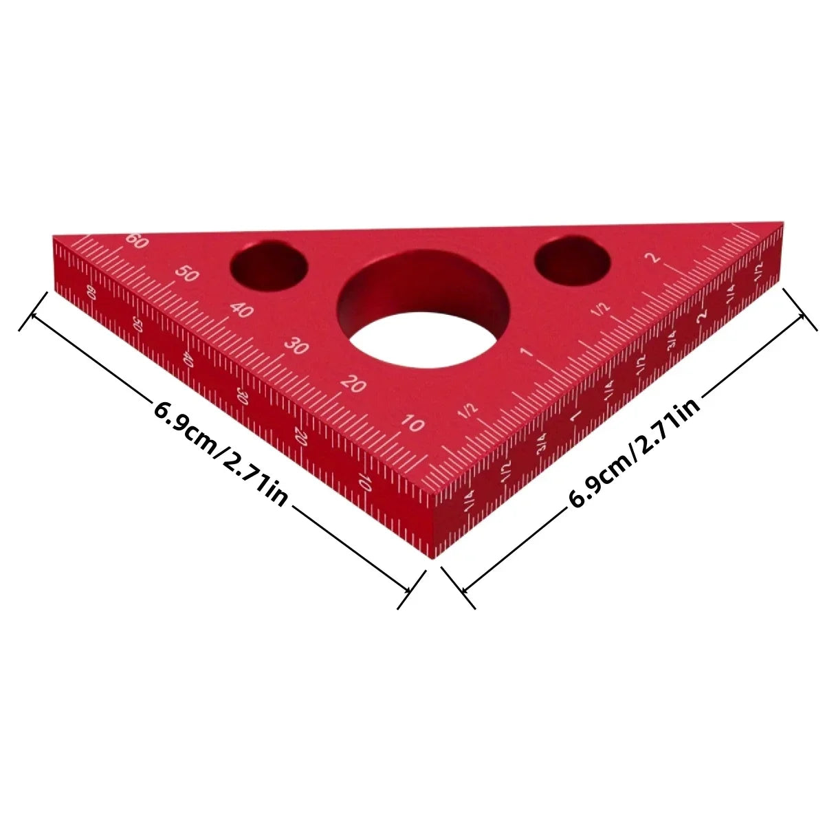 Carpenter Multi-Angle Precision Square – Aluminum T-Square Ruler for Woodworking, Construction & Engineering