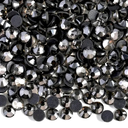 Bobohoo HotFix Crystal Rhinestones SS6-SS30 – Glitter Iron-On Strass Gems for Clothing, Dresses & DIY Crafts