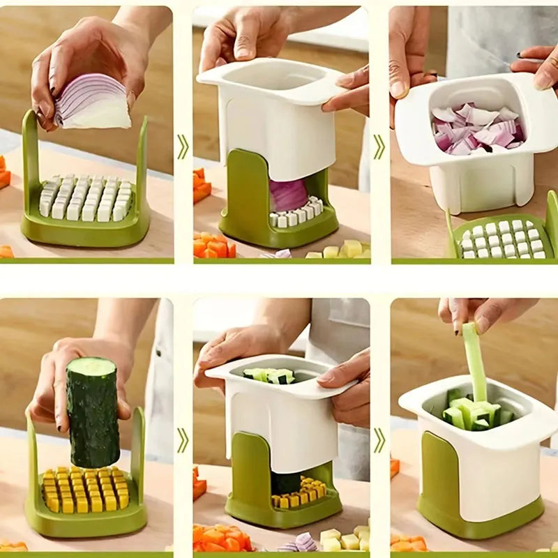 Multifunctional Vegetable Chopper - Onion Dicing, French Fries Slicer, and More! Kitchen Tools and Gadget