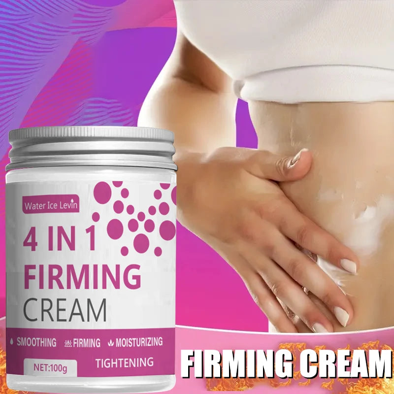 4-in-1 Body Firming Cream - Ginger, Aloe Vera & Coffee Extracts for Moisturizing Abdomen, Arms & Legs