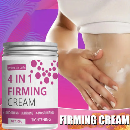 4-in-1 Body Firming Cream - Ginger, Aloe Vera & Coffee Extracts for Moisturizing Abdomen, Arms & Legs