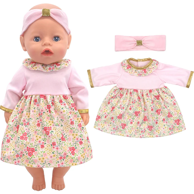 18-Inch American Girl Doll Clothes – Coat, Tights & Pants Outfit for Newborn & Baby Dolls