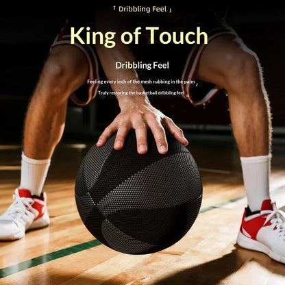 Weighted Training Basketball - Size 5/7 Silent High-Bounce Foam Ball for Indoor Dribbling & Home Workouts