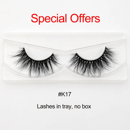 Visofree 3D Mink Eyelashes – 30/40/100 Pairs Handmade Full Strip Lashes with Tray, Cruelty-Free False Lashes for Makeup
