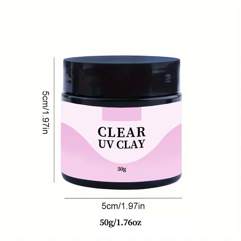 3D Resin UV Clay 100g — Non-Toxic DIY Sculpting Material for Handcrafts & Silicone Molds, Clear
