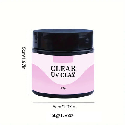 3D Resin UV Clay 100g — Non-Toxic DIY Sculpting Material for Handcrafts & Silicone Molds, Clear