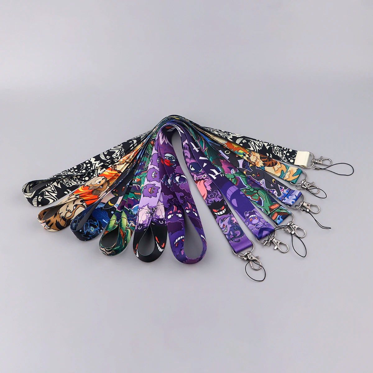 Anime Gengar Lanyard for Keys – Cartoon ID Card, Mobile Phone Strap, USB Badge Holder, DIY Keychain Gift