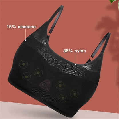 Electric Wireless Breast Massage Bra – Hot Compress Chest Care & Enhancement Massager