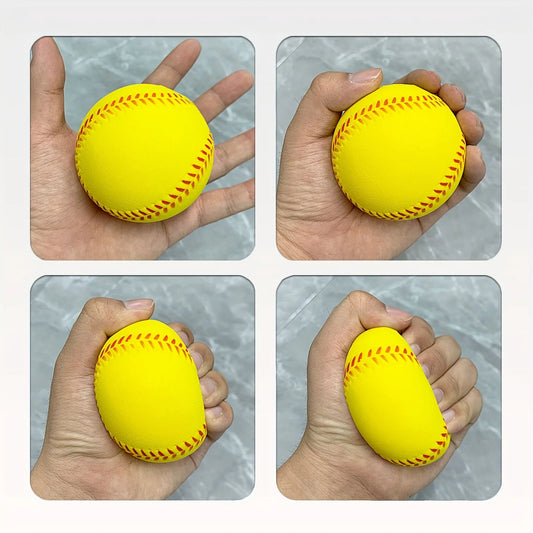 Unisex Lightweight Softball – Durable Elastic PU Foam Baseball for Indoor/Outdoor Training & Recreation
