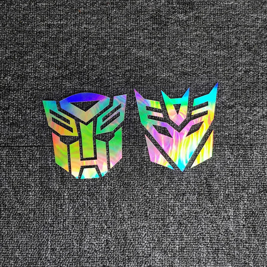 Transformers Car Stickers – Reflective Autobots & Decepticons Decals for Fuel Tank, Bumper, Trunk, Motorcycles, Laptop, Phone
