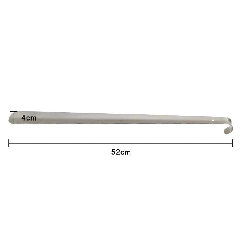 52cm Extra Long Stainless Steel Shoehorn – Silver Metal Shoe Remover and Lifter Aid Tool