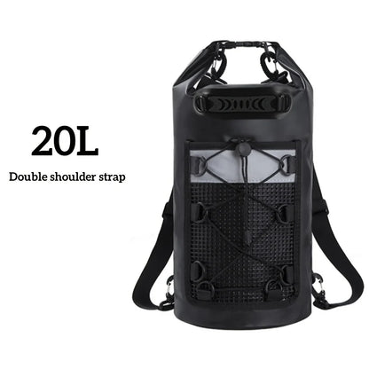 Waterproof Dry Bag Backpack 10L/20L – PVC Swimming Pack for Kayaking, Trekking, Boating, Surfing & Outdoor Use
