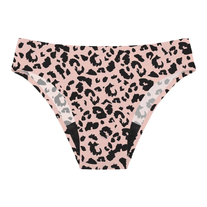 Teen Girls Seamless 4-Layer Leakproof Period Swim Bikini — Fast-Absorb Menstrual Beachwear